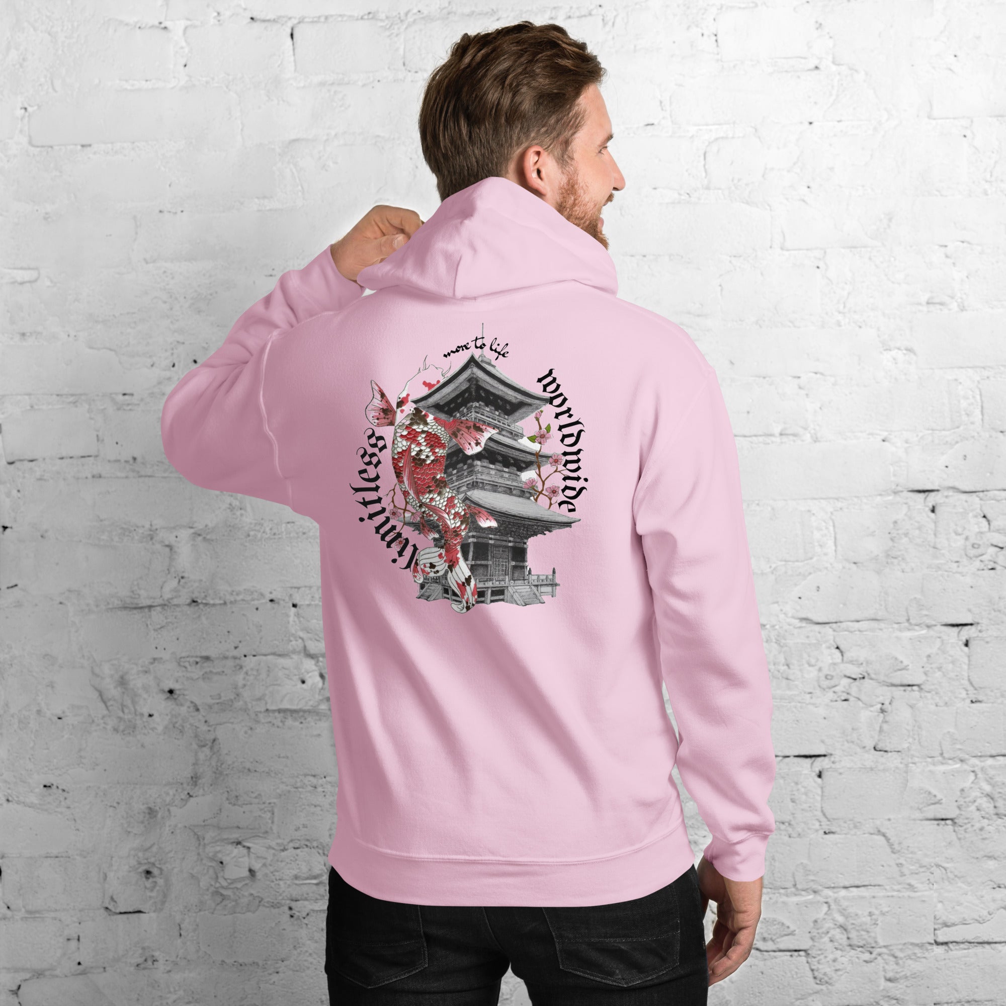 Worldwide grey 2025 and pink hoodie